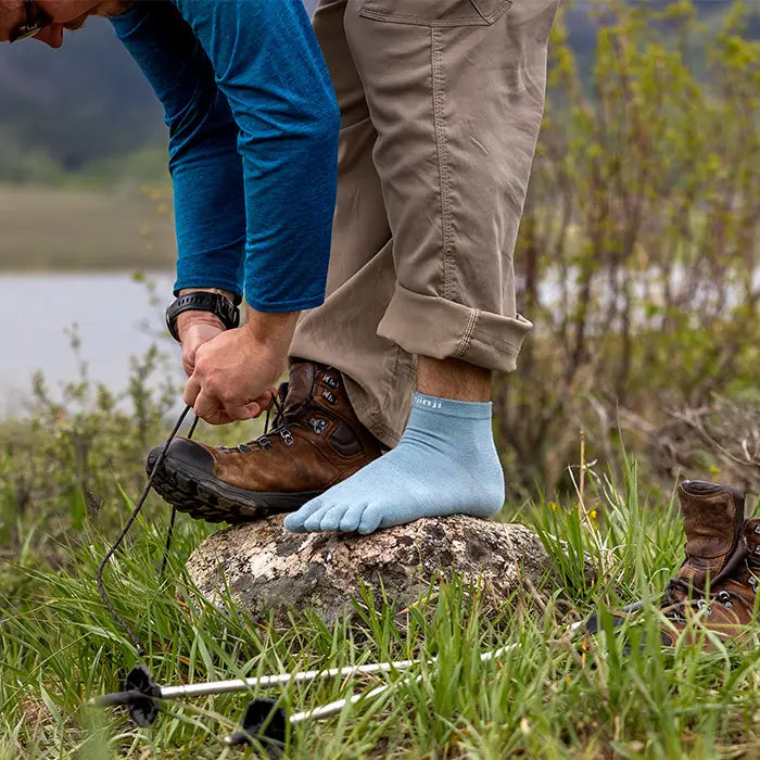 Injinji Liner Mini Crew Crew Mens Celestine - Barefoot Junkie