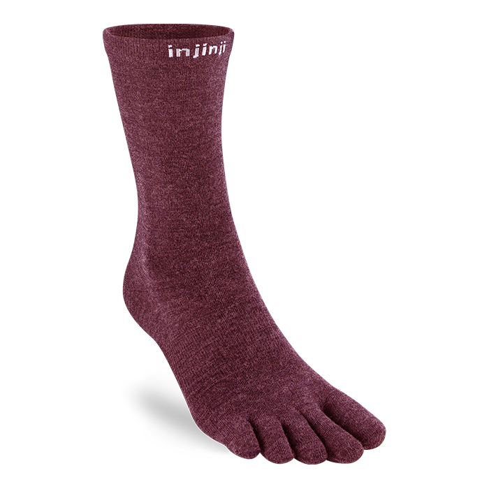 Injinji Liner Crew Wool Garnet