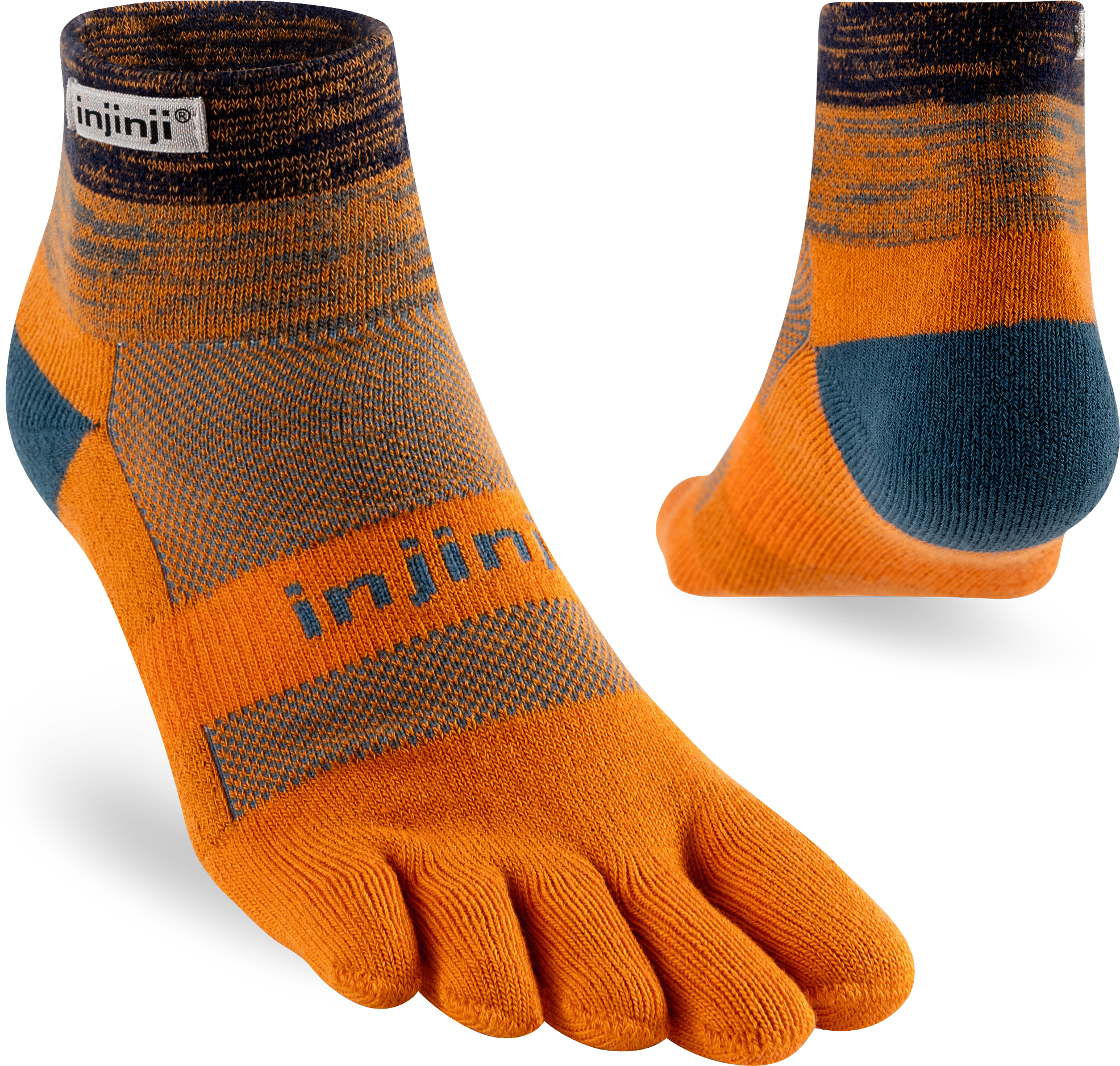 Injinji Trail Midweight Mini Crew Mens Harvest - Barefoot Junkie