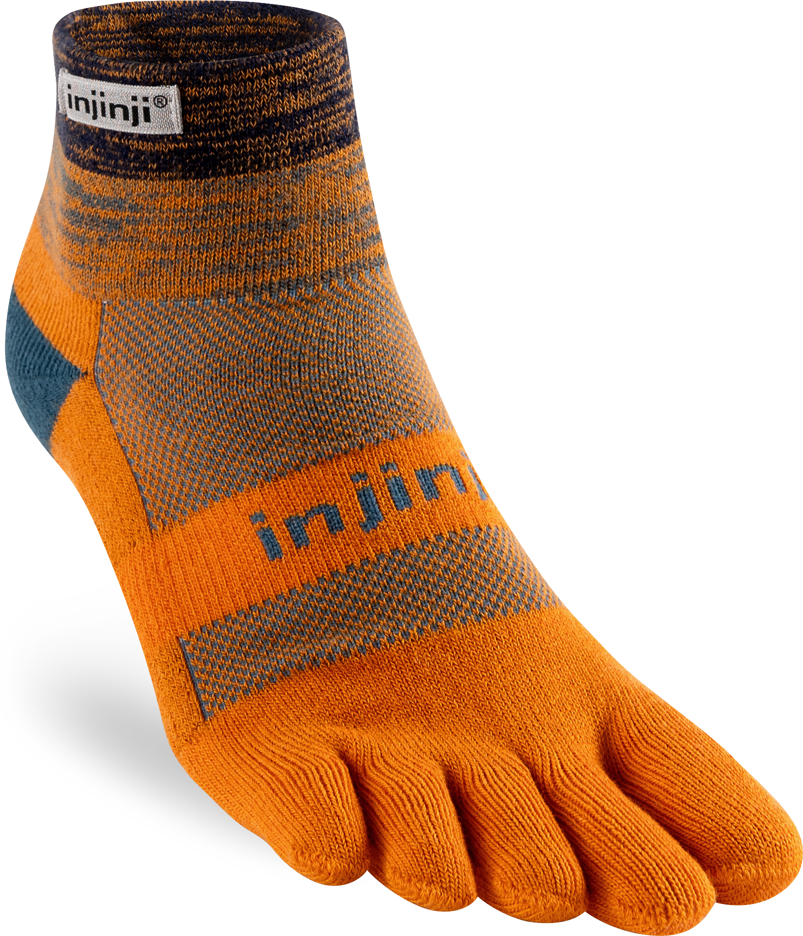 Injinji Trail Midweight Mini Crew Mens Harvest - Barefoot Junkie