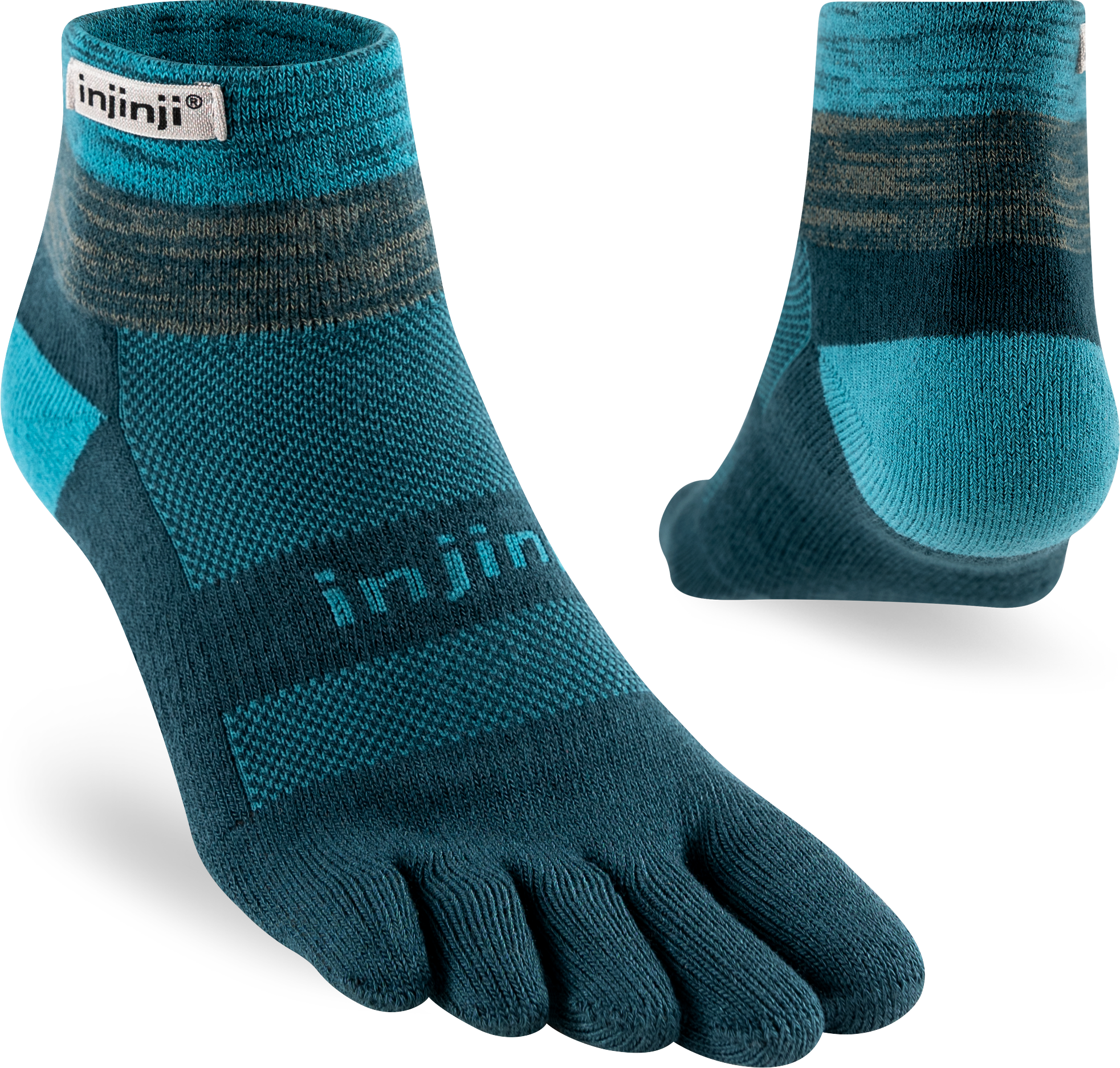 Injinji Trail Midweight Mini Crew Mens Midnight - Barefoot Junkie