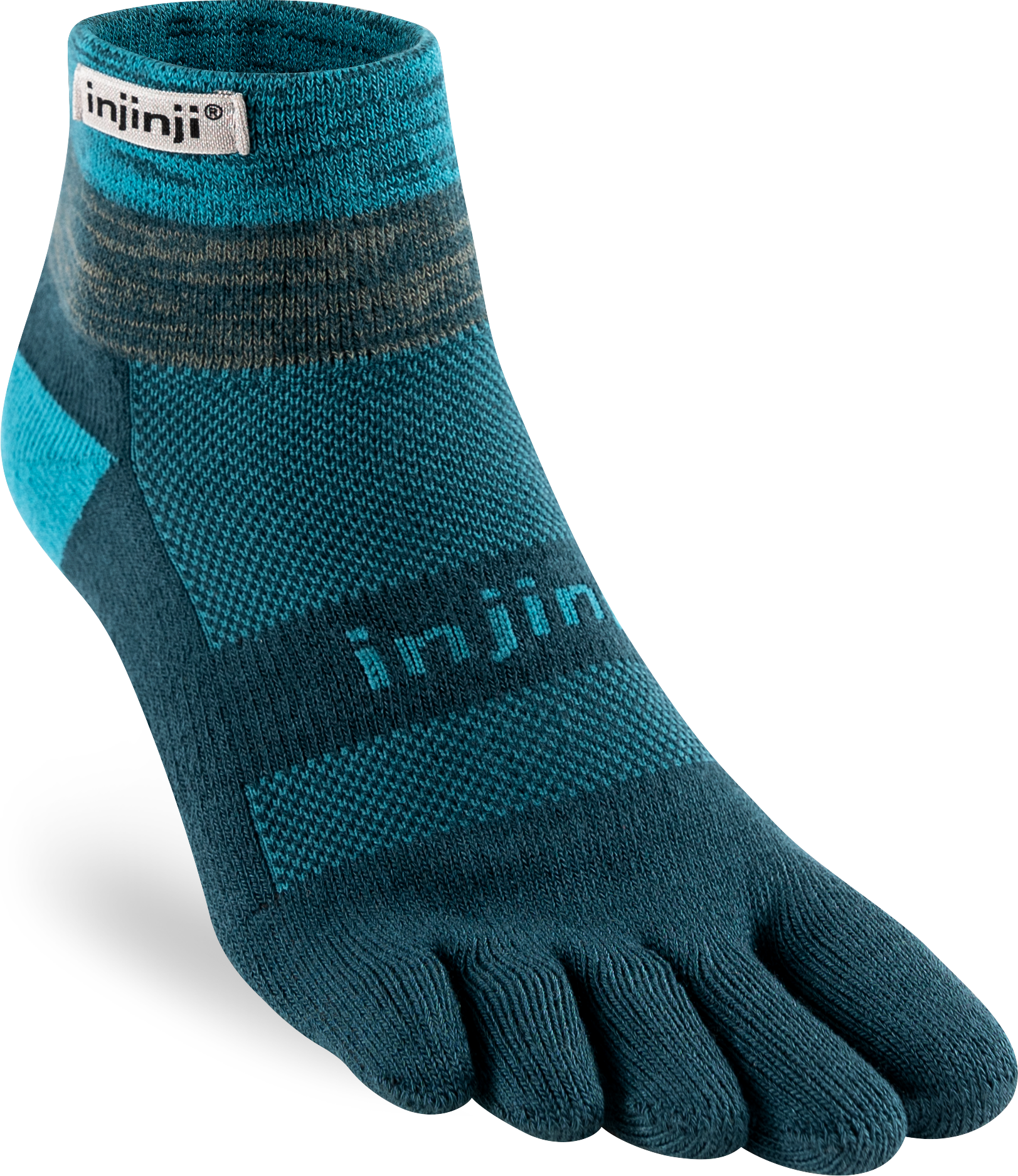 Injinji Trail Midweight Mini Crew Mens Midnight - Barefoot Junkie