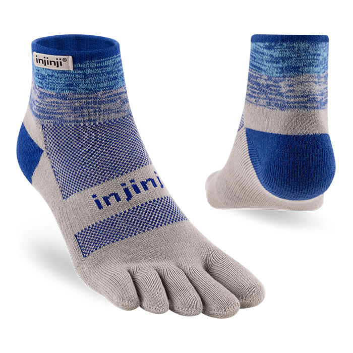 Injinji Trail Midweight Mini Crew Mens Neptune Duo