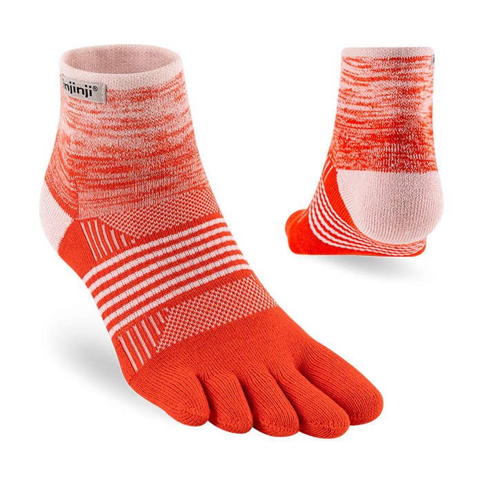 Injinji Trail Midweight Mini Crew Womens Hibiscus Duo