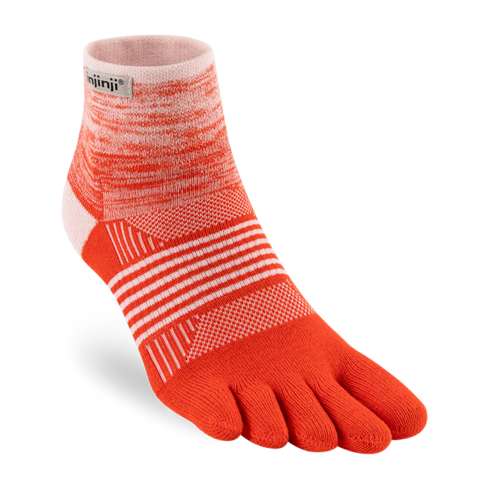Injinji Trail Midweight Mini Crew Womens Hibiscus Single