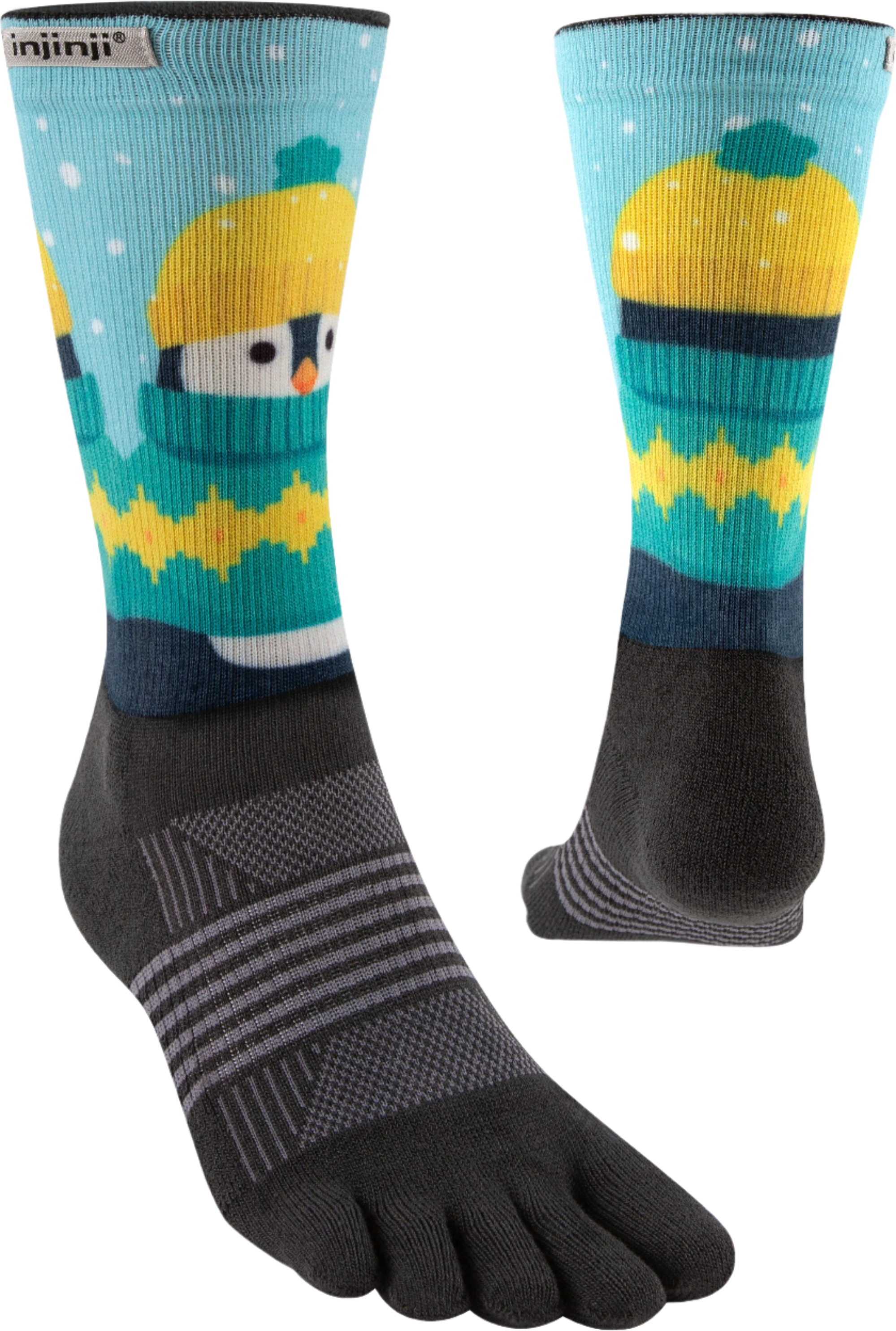 Injinji Trail Midweight Crew Women's Polar (Artist Designed AW24) - Barefoot Junkie