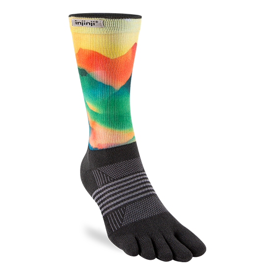 Injinji Trail Midweight Crew Women's Valley (Artist Designed AW24) - Barefoot Junkie