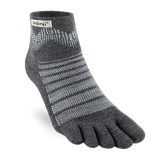 Injinji Outdoor Midweight Mini Crew Mens Slate