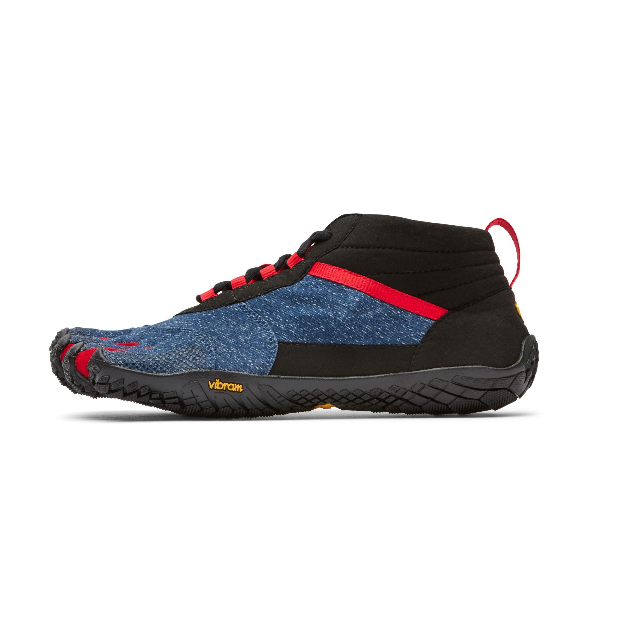 Vibram Fivefingers - V-Trek Mens Denim Red (New 2023) - Barefoot Junkie - Mens Vibram Fivefingers