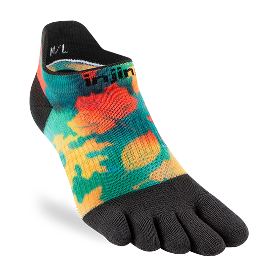 Injinji UR Women's No Show Foliage (Artist Design AW24) - Barefoot Junkie
