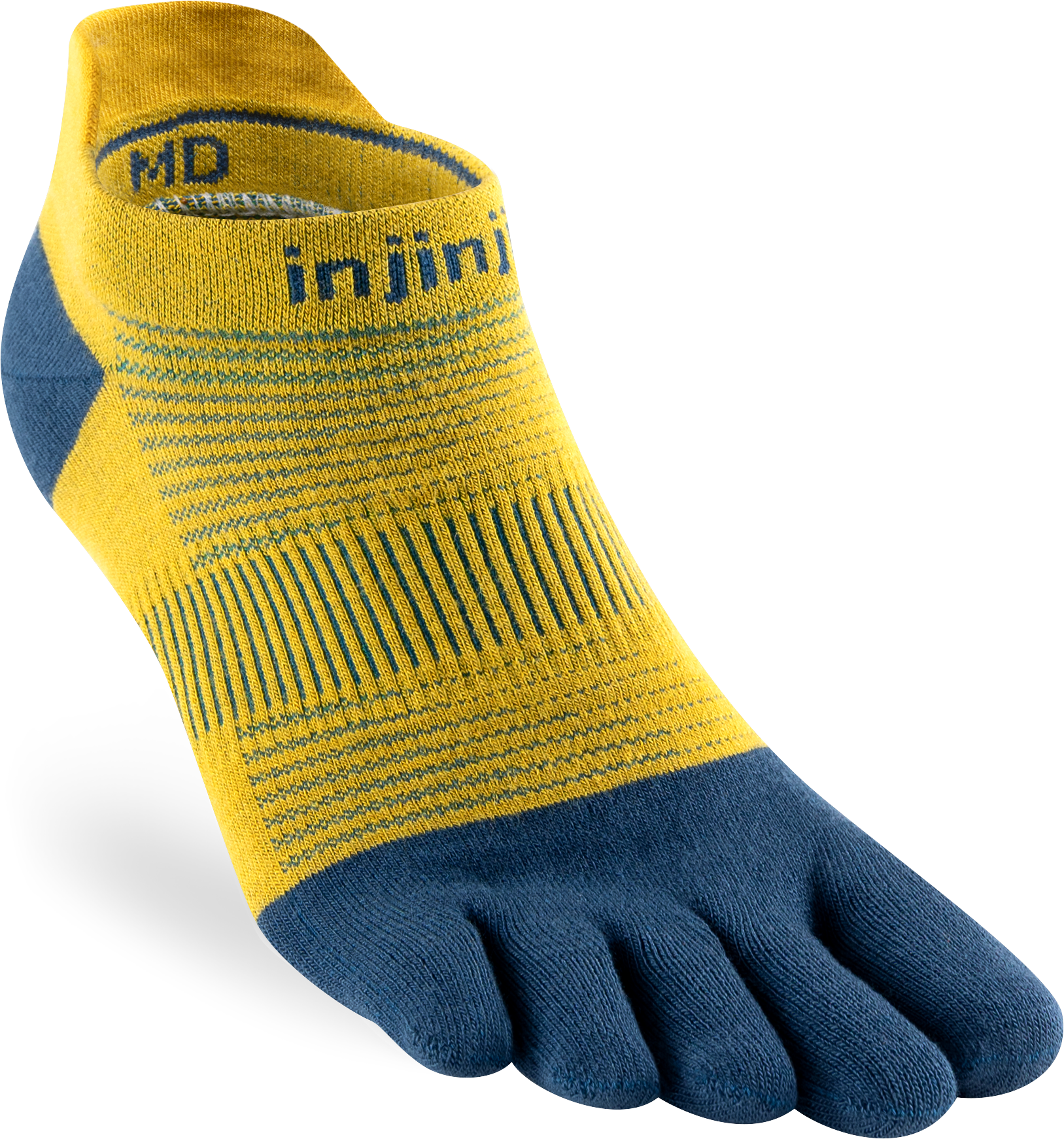 Injinji Ultra Run Light Weight No Show Mens Royal Yellow (NEW 2024)