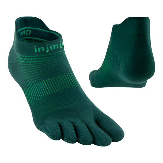 Injinji Ultra Run Light Weight No Show Mens Jade double