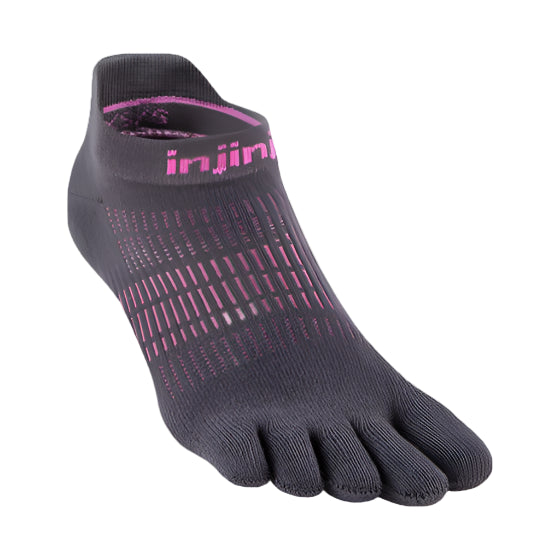 Injinji UR Light Weight No Show Womens Charcoal single