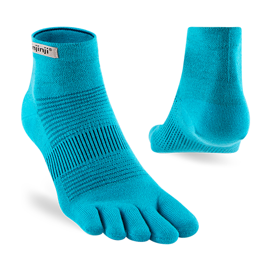 Injinji Ultra Run Light Weight Mini Crew Mens Pacific Blue