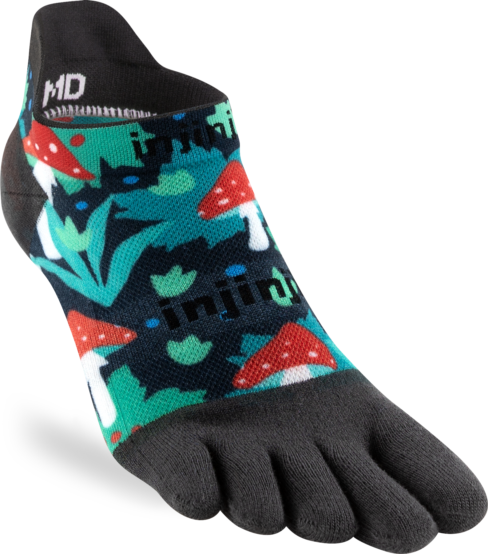 Injinji Ultra Run Light Weight Mens No Show Amanita (Artist Designed SUMMER24)