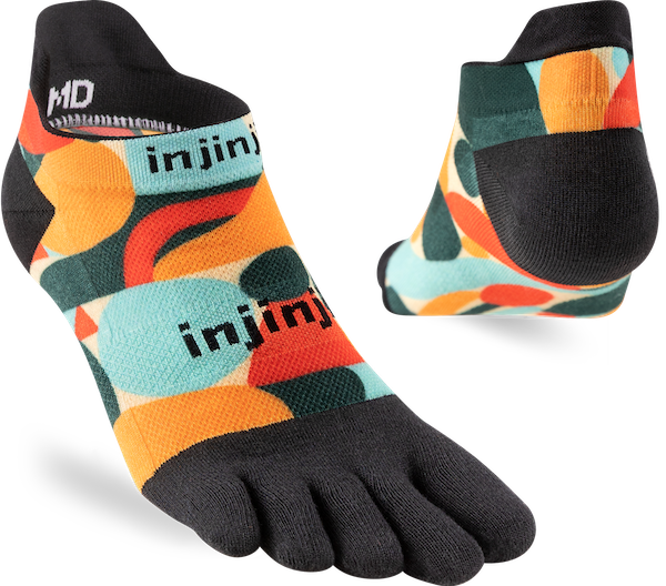 Injinji UR Womens SIERRA No Show Plumas (Artist Design SS24)