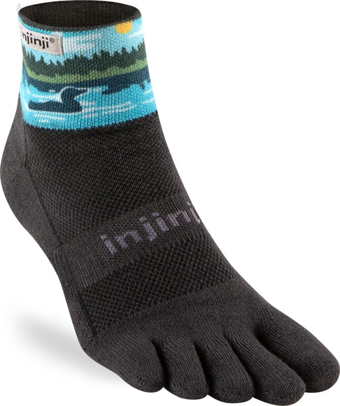 Injinji Trail Midweight Mini Crew Men's Loon (Artist Designed 2025) - Barefoot Junkie