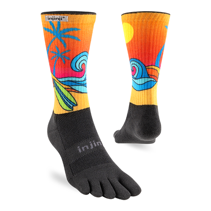Injinji Trail Midweight Crew Men's Surf (AW25) duo