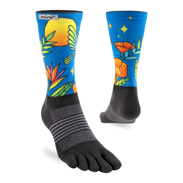 Injinji Artist Designed Hanna Trail Midweight Crew Women's Parrot (AW25)
