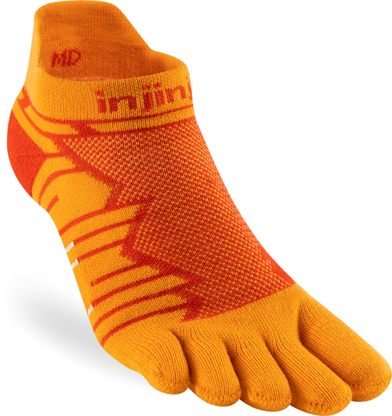 Injinji Ultra Run No Show Mens Desert Orange (NEW 2024)