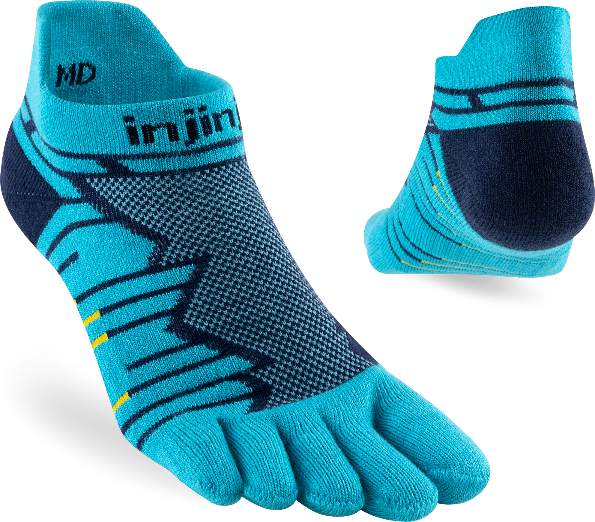 Injinji Ultra Run No Show Mens Pacific Blue (NEW 2024)