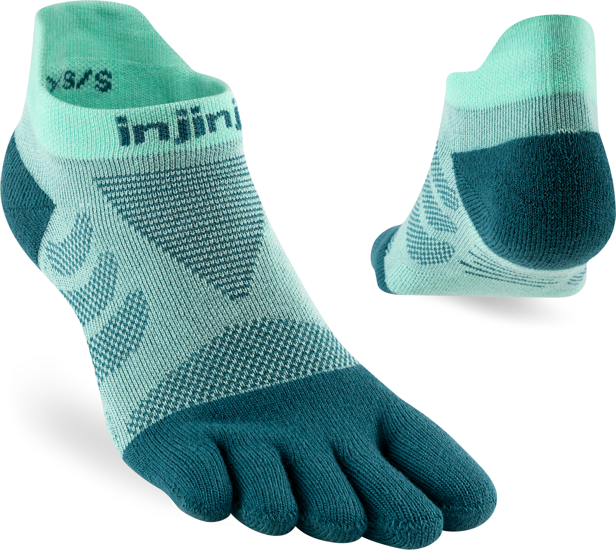 Injinji Ultra Run No Show Womens Glacier (NEW 2024)
