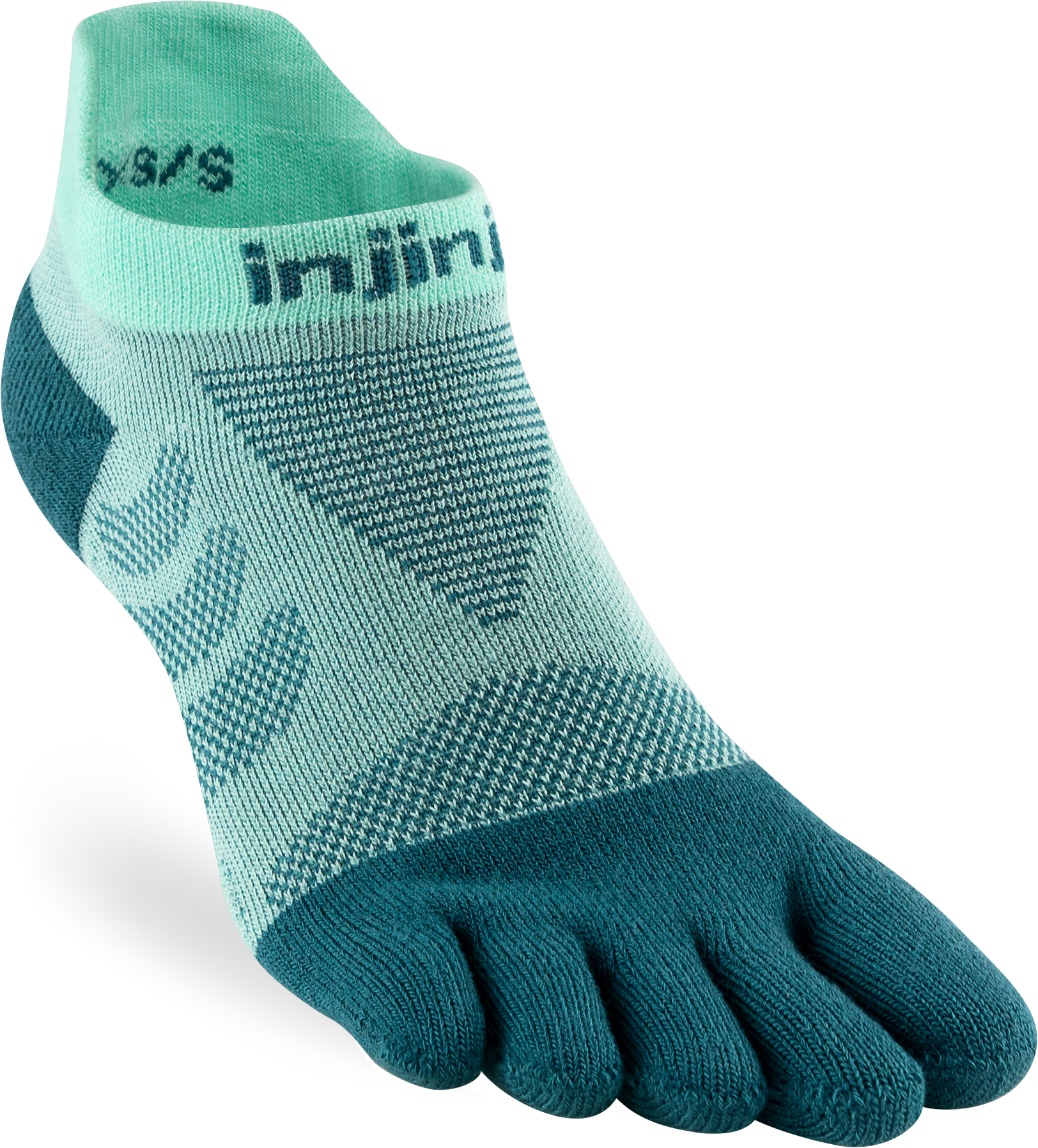 Injinji Ultra Run No Show Womens Glacier (NEW 2024)