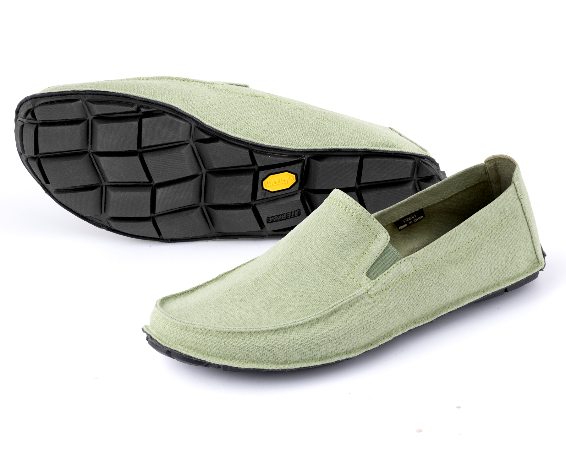 Quarter Mens Moc Canvas Epsom Green