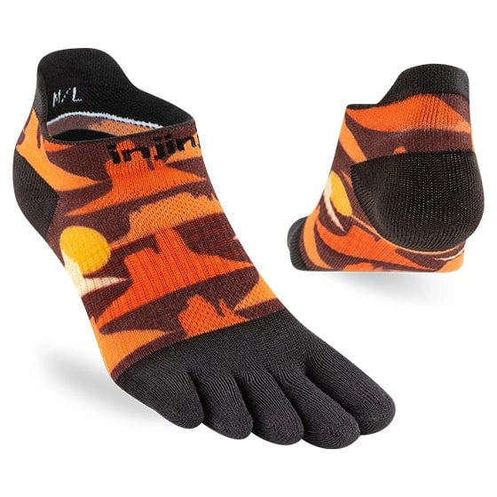 Injinji Run Light Weight No Show Womens Horizon (Artist Designed)