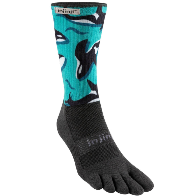 Injinji Trail Midweight Crew Men's Orcas (Artist Designed AW24)