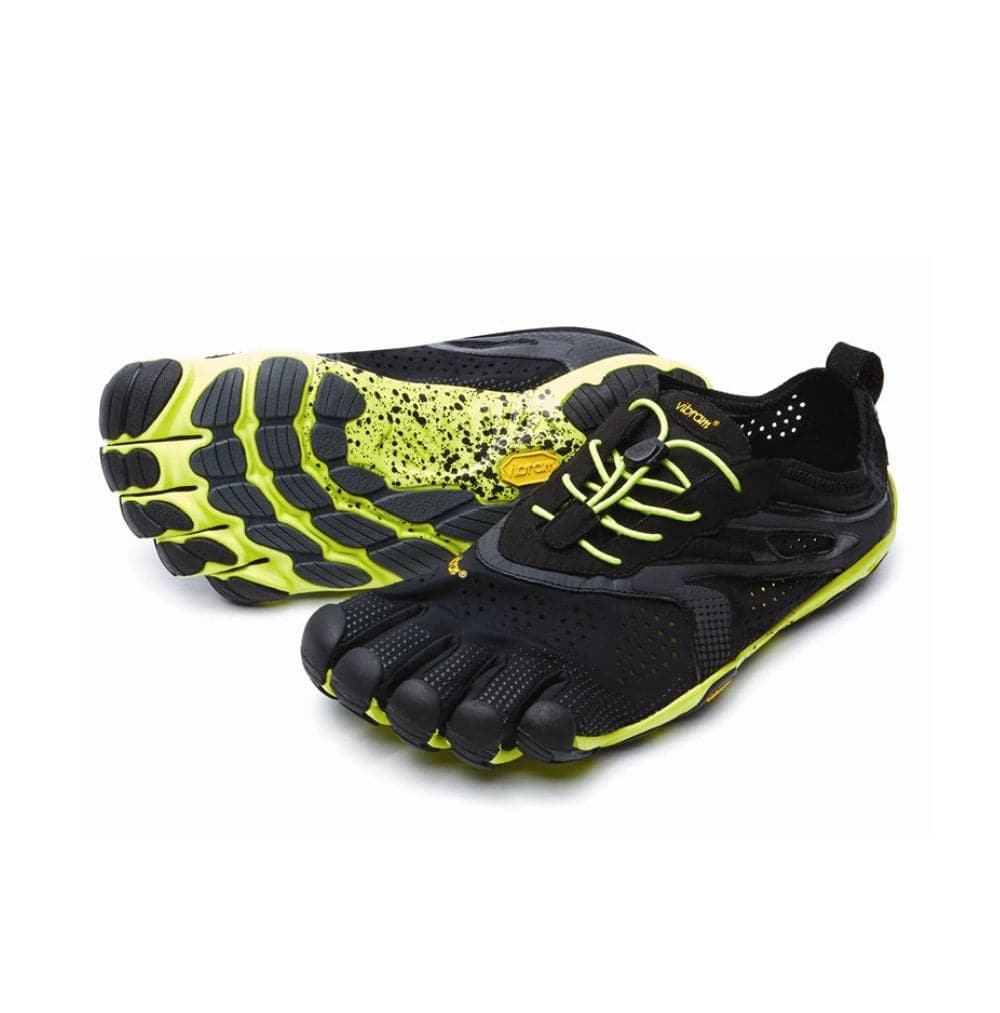 Vibram Fivefingers - V-RUN Mens Black Yellow - Barefoot Junkie - Mens Vibram Fivefingers