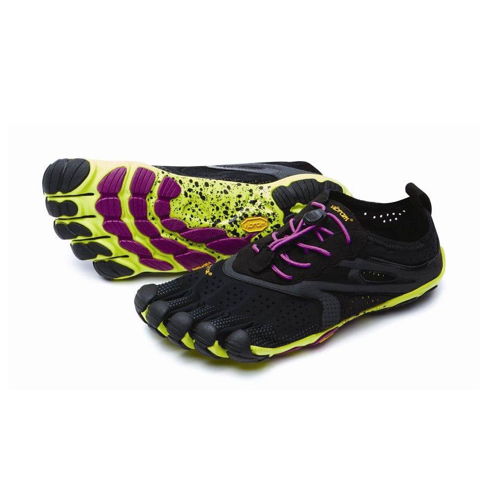 Vibram Fivefingers - V-RUN Womens Black Yellow Purple - Barefoot Junkie - Womens Vibram Fivefingers