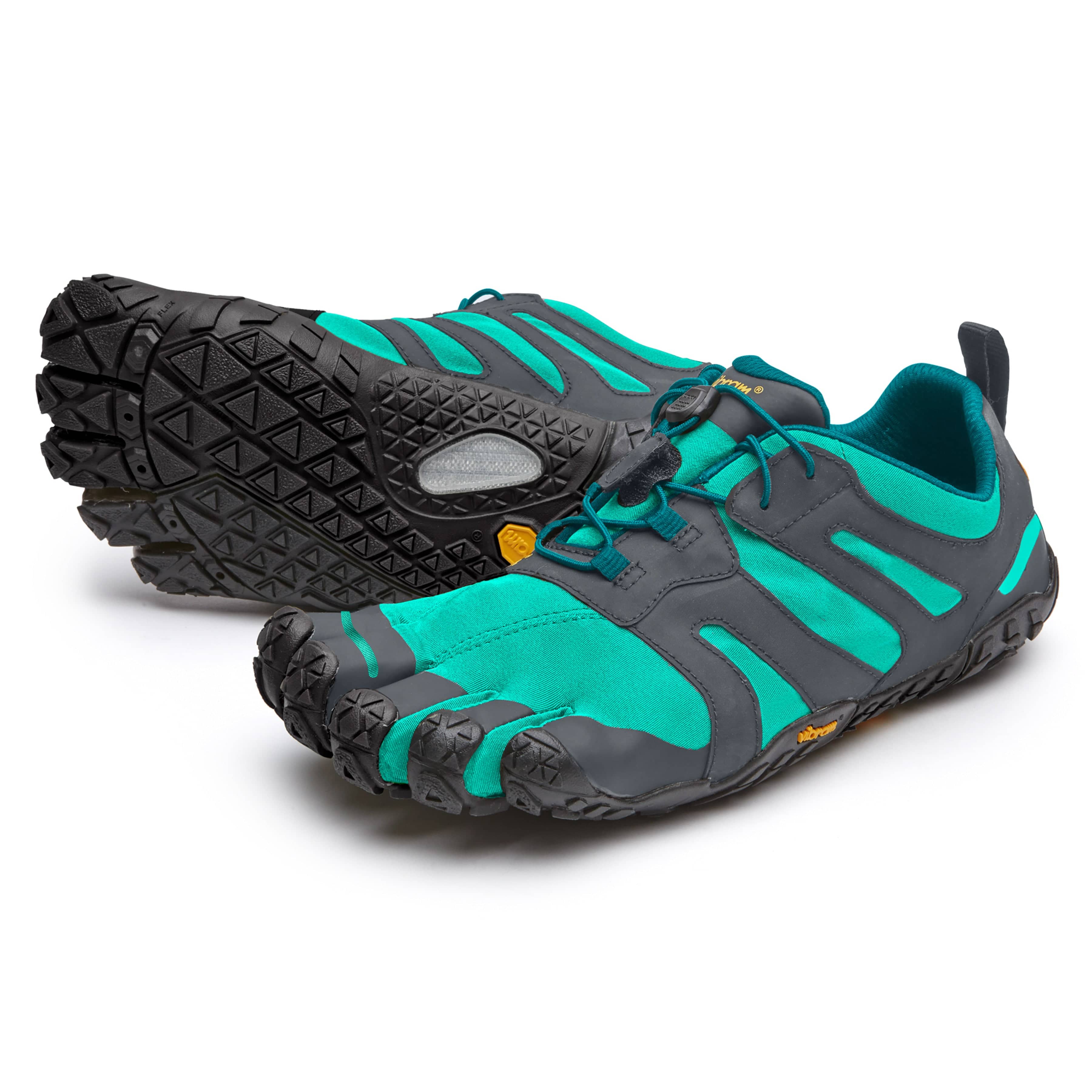 Vibram Fivefingers - V-Trail 2.0 Womens Blue Green Grey - Barefoot Junkie - Womens Vibram Fivefingers