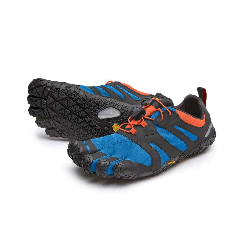 Vibram Fivefingers - V-Trail 2.0 Mens Blue Orange - Barefoot Junkie - Mens Vibram Fivefingers