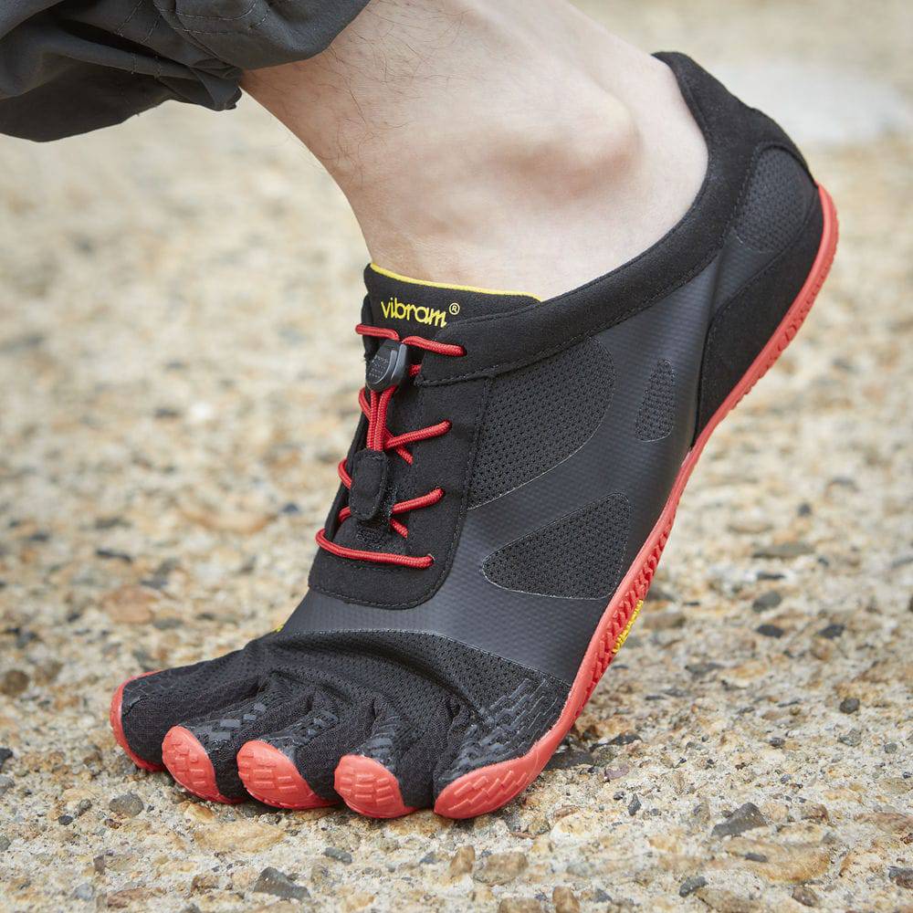 Vibram Fivefingers - KSO EVO Mens Black Red - Barefoot Junkie - Mens Vibram Fivefingers