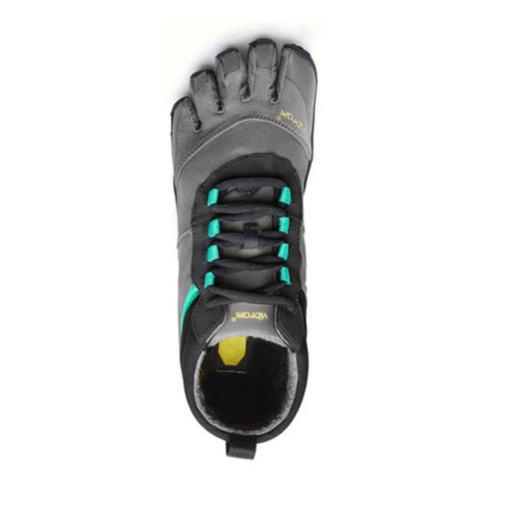 Vibram Fivefingers - V-Trek Insulated Womens Black Grey Green - Barefoot Junkie - Shoes