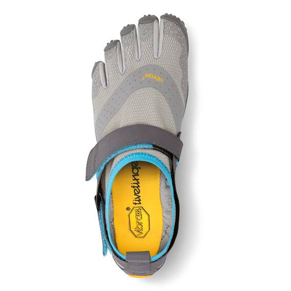 Vibram Fivefingers - V-Aqua Womens Light Grey Blue - Barefoot Junkie - Womens Vibram Fivefingers