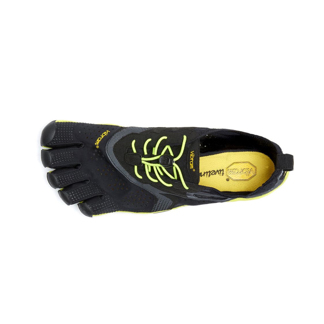 Vibram Fivefingers - V-RUN Mens Black Yellow - Barefoot Junkie - Mens Vibram Fivefingers