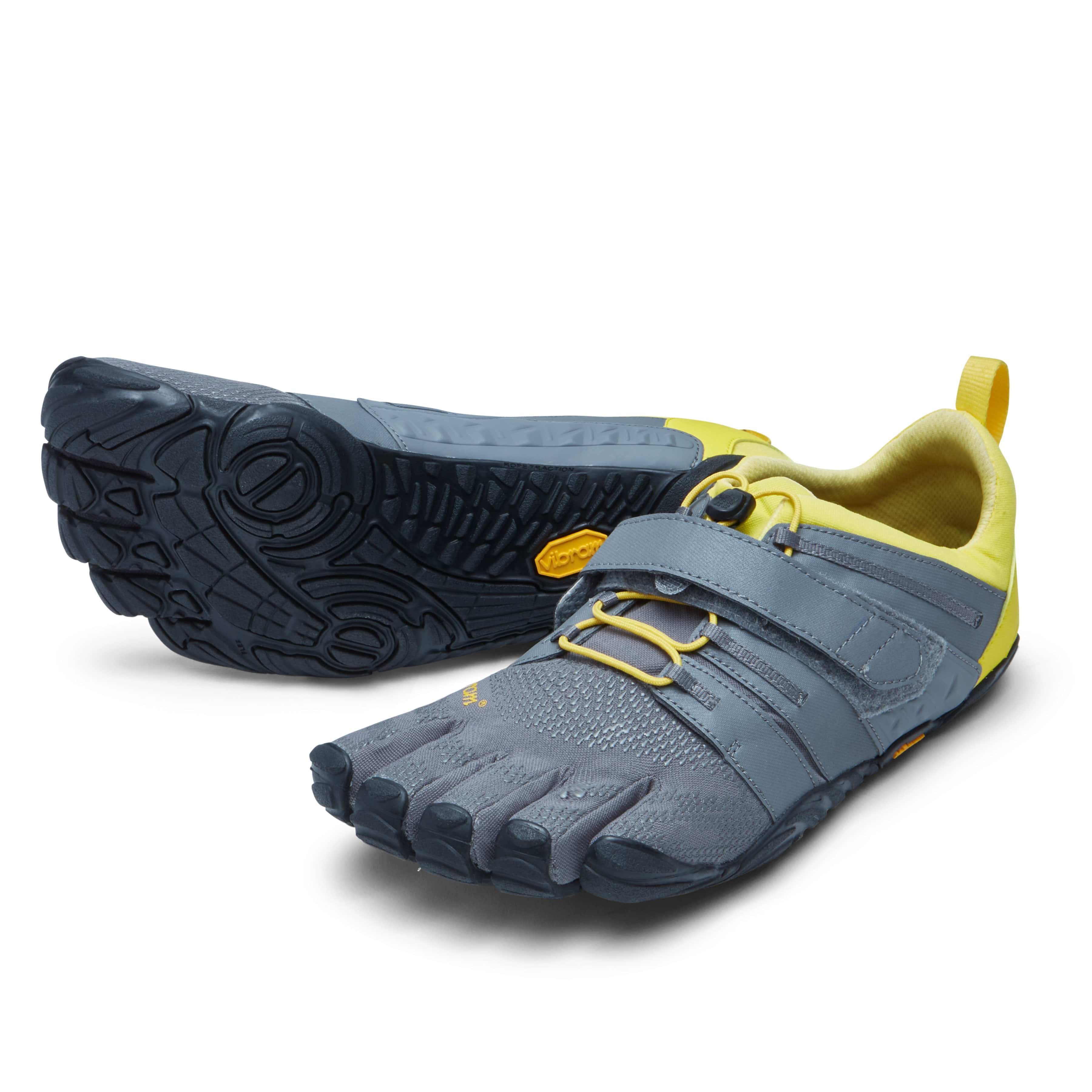 Vibram Fivefingers - V-Train 2.0 Mens Grey Lime Black - Barefoot Junkie - Mens Vibram Fivefingers