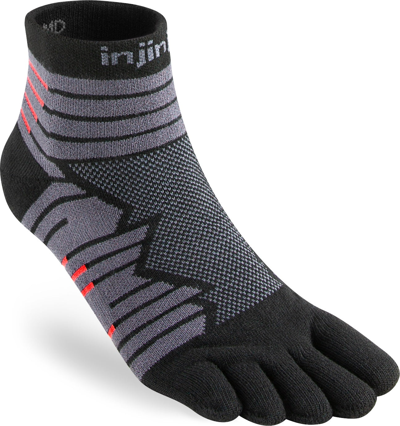 Injinji Ultra Run Mini Crew Onyx - Barefoot Junkie