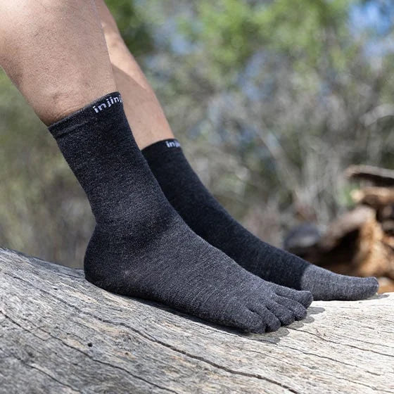 Injinji Liner Crew Mens Slate Barefoot Junkie