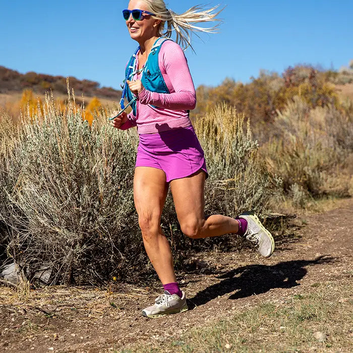 Injinji Trail Midweight Mini Crew Women's Violet - Barefoot Junkie