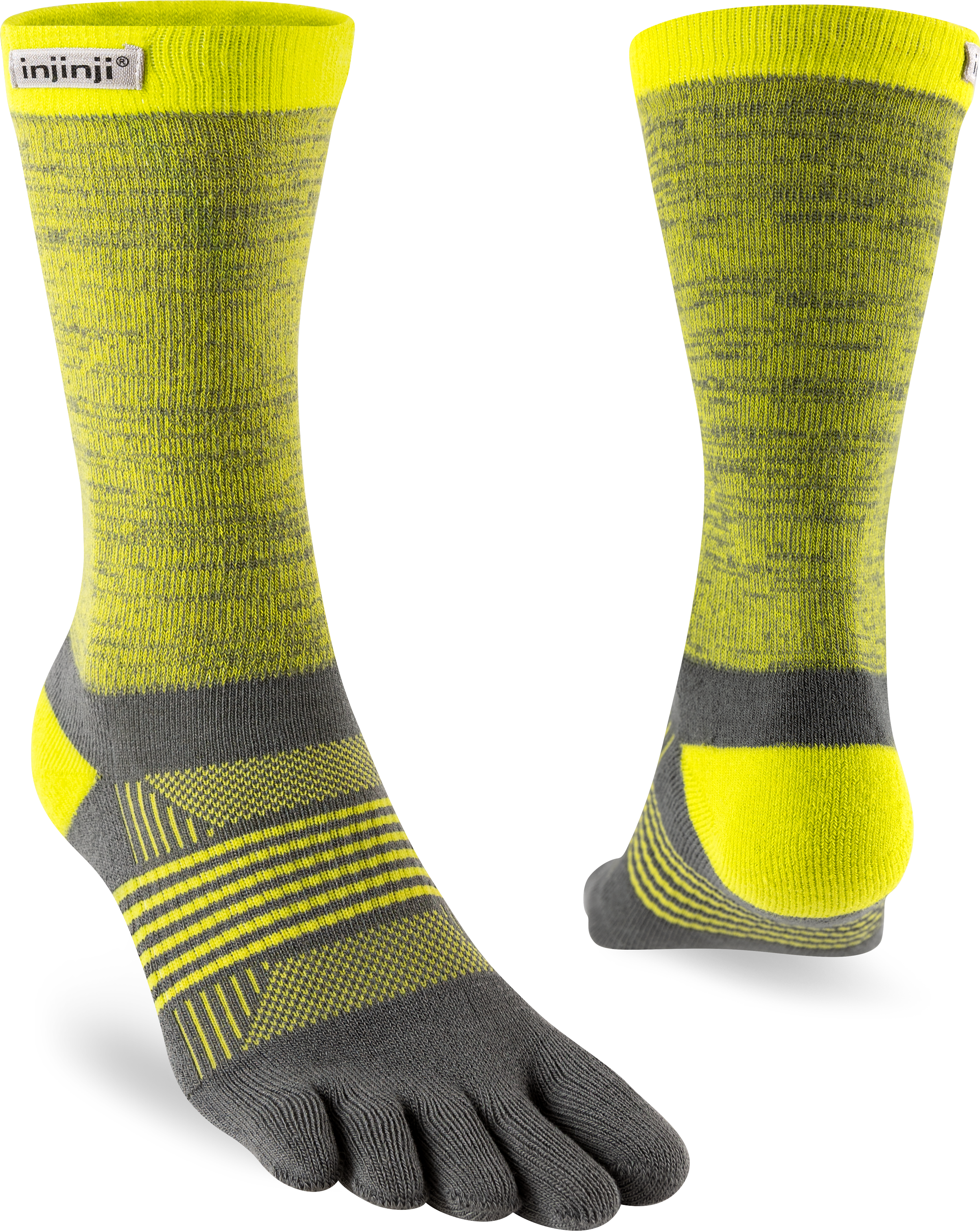 Injinji Trail Midweight Crew Womens Lightning - Barefoot Junkie