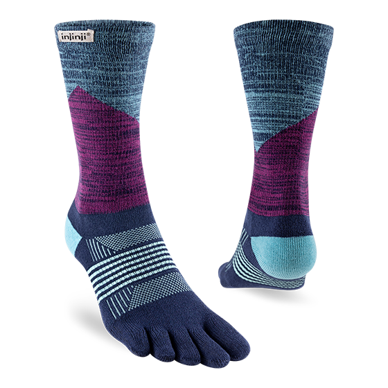 Injinji Trail Midweight Crew Women's Twighlight - Barefoot Junkie