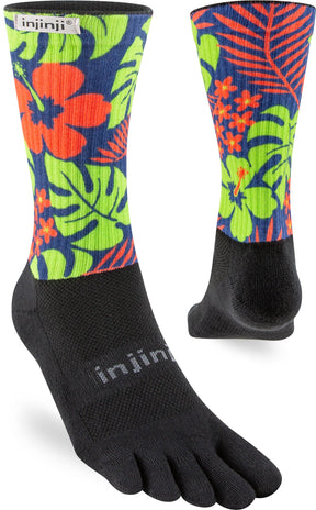 Injinji Toe Socks - Injinji Trail Midweight Crew Aloha (Limited Edition 23) - Barefoot Junkie - Injinji Socks