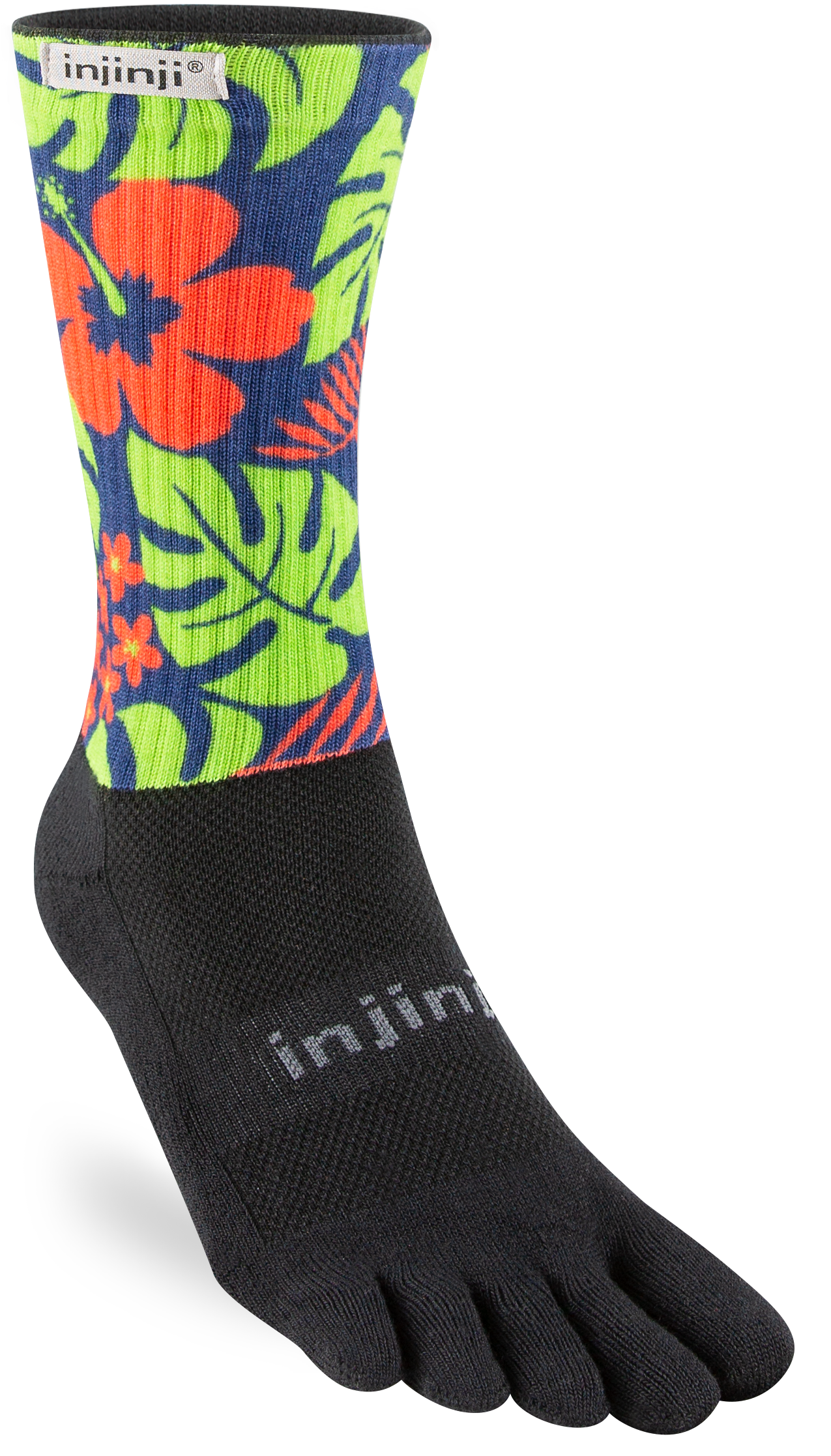 Injinji Toe Socks - Injinji Trail Midweight Crew Aloha (Limited Edition 23) - Barefoot Junkie - Injinji Socks