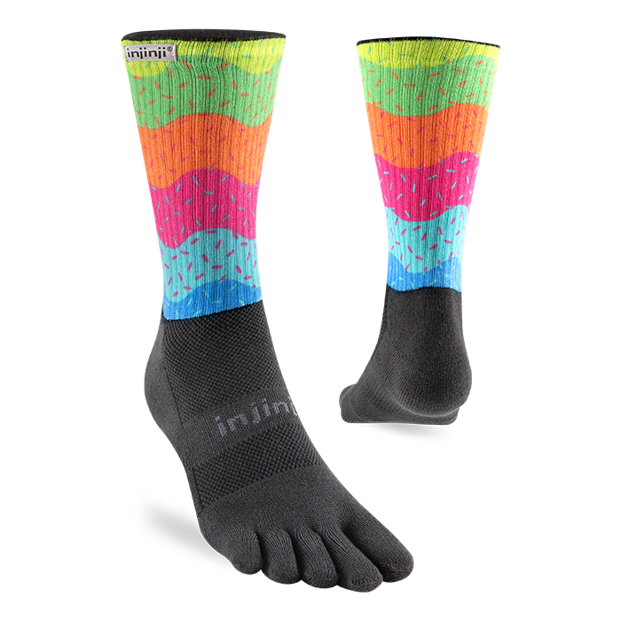 Injinji Trail Midweight Crew Mens Sprinkles (Artist Designed AW26)
