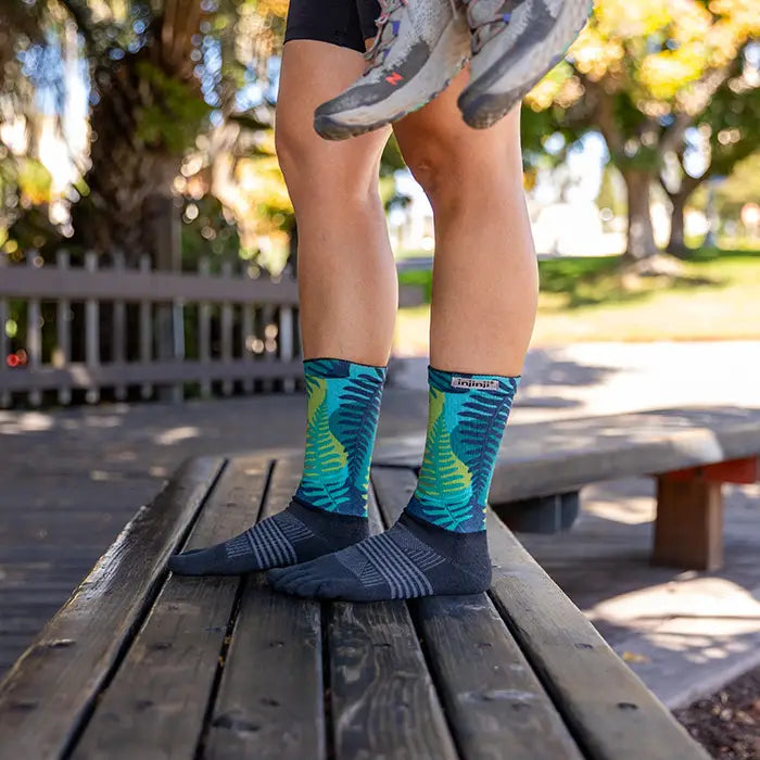 Injinji Trail Midweight Crew Mens Jungle (Artist Designed SS26) - Barefoot Junkie