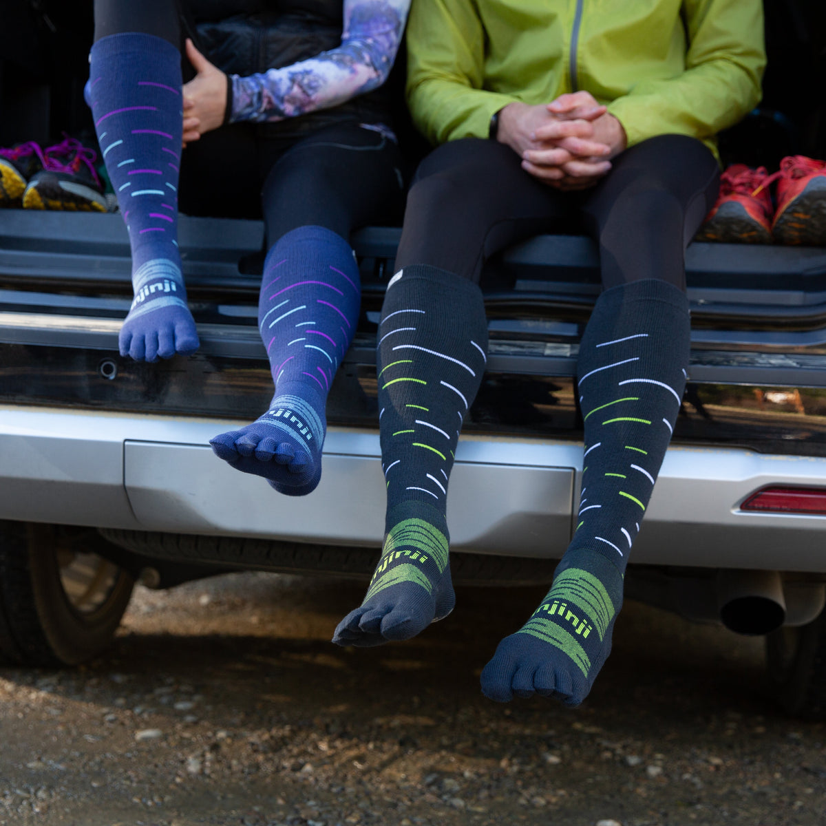 Injinji Snow Over the Calf Twighlight - Barefoot Junkie