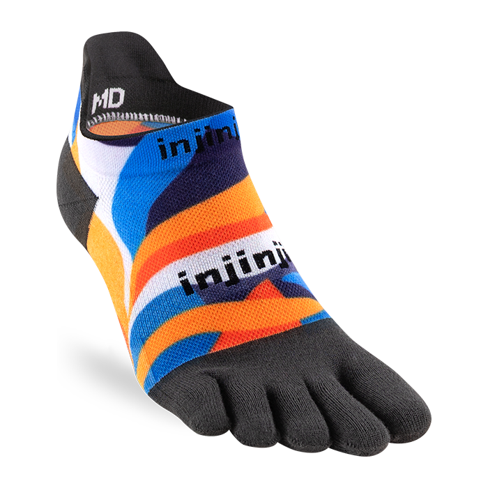 Injinji Run Light Weight Mens No Show Botanical (Artist Designed SS26)